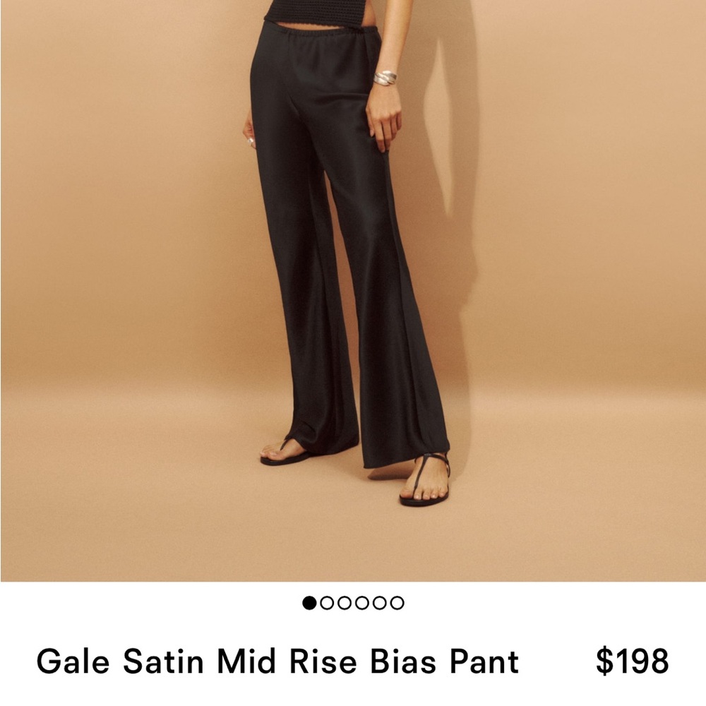 Reformation gale satin pant
